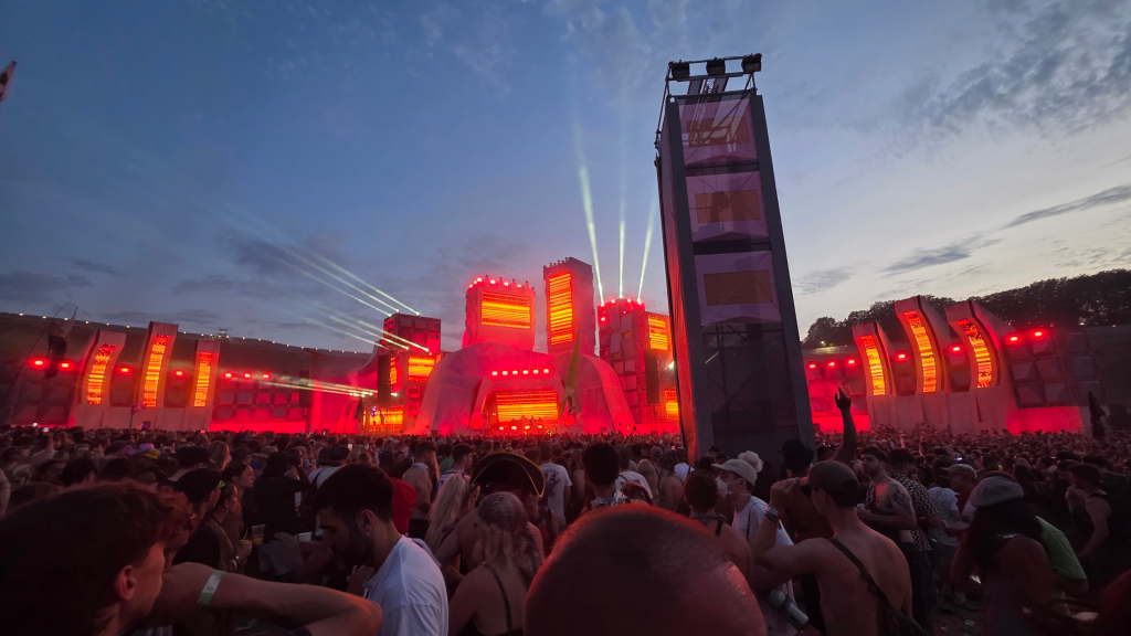 Hydro XL Stage in Downtown at Boomtown Festival 2026, stage powered entirely by Hydrogen 